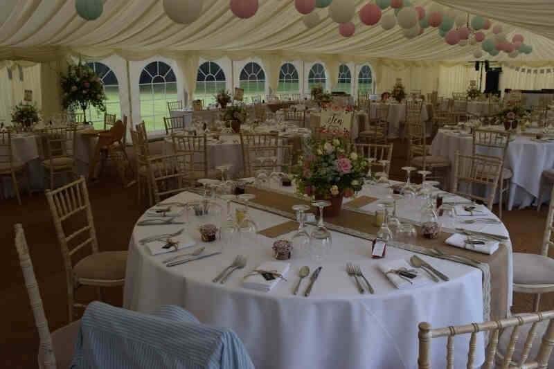 Marquee decoration