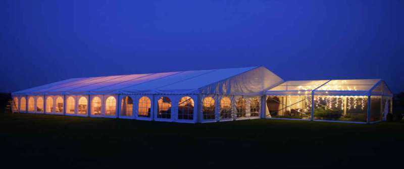Clear roof and walls entrance