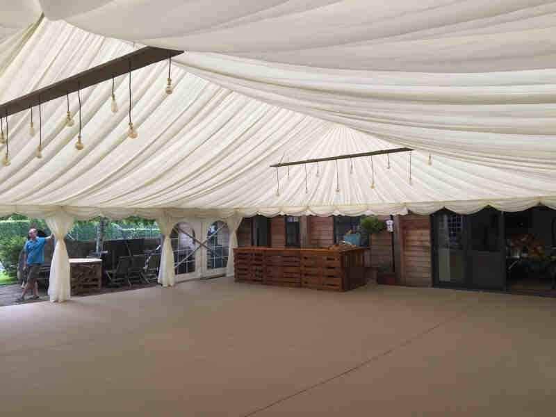 Party Tent Ivory linings