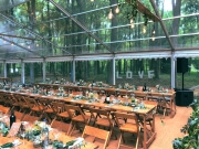 Wedding Marquee with clear roofs and walls