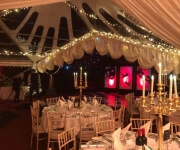 Corporate event marquee with tricone