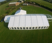 Tent aerial view